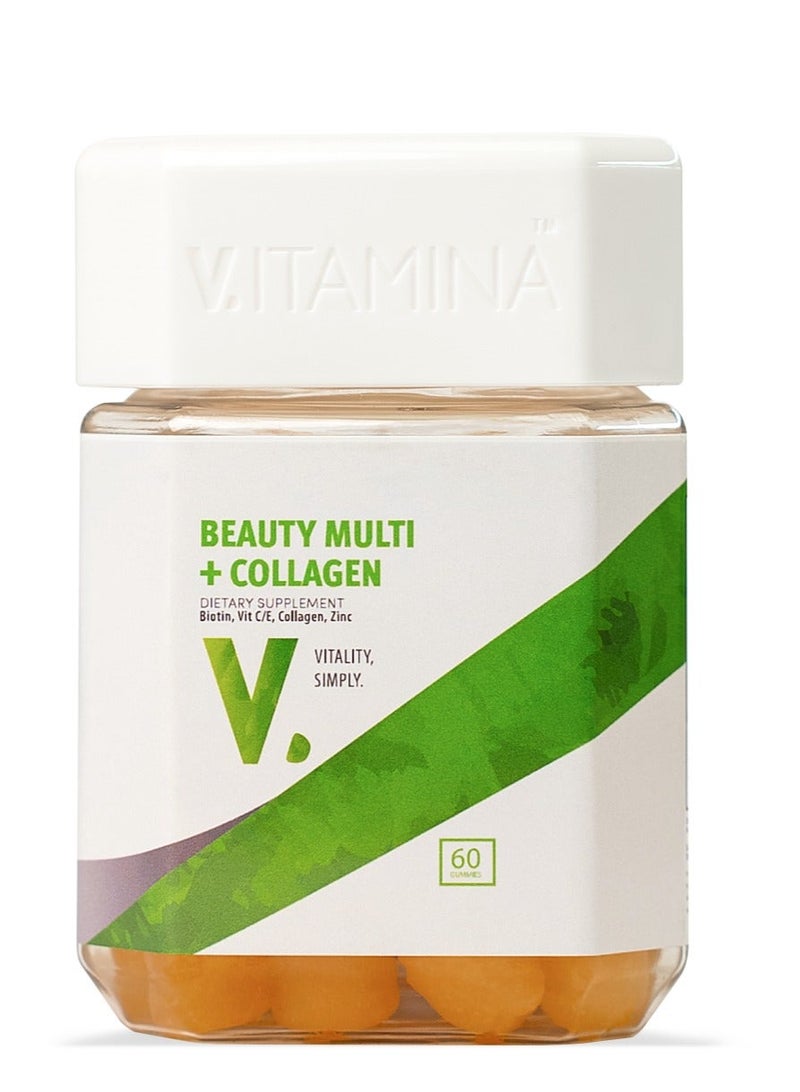 Vitamina Multi-Beauty + Collagen 60 Gummies